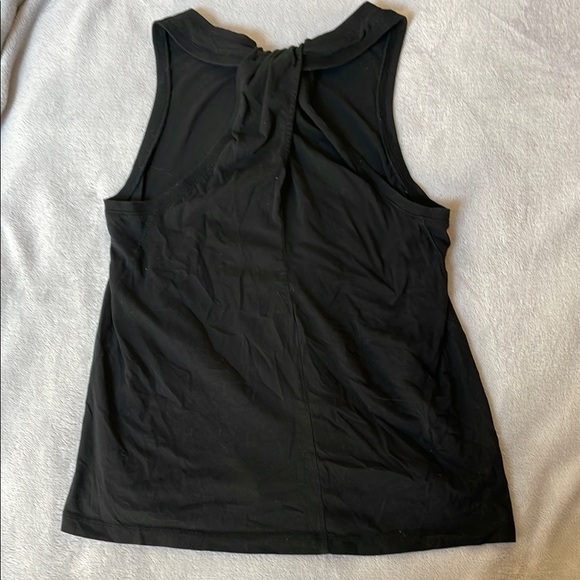 Anthropologie Black Tank Top with Racerback Style Design - Picture 4 of 5